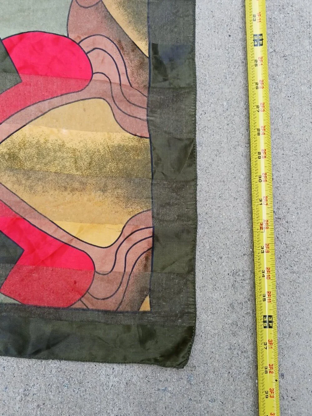Silk Picaso scarf 38x38 large